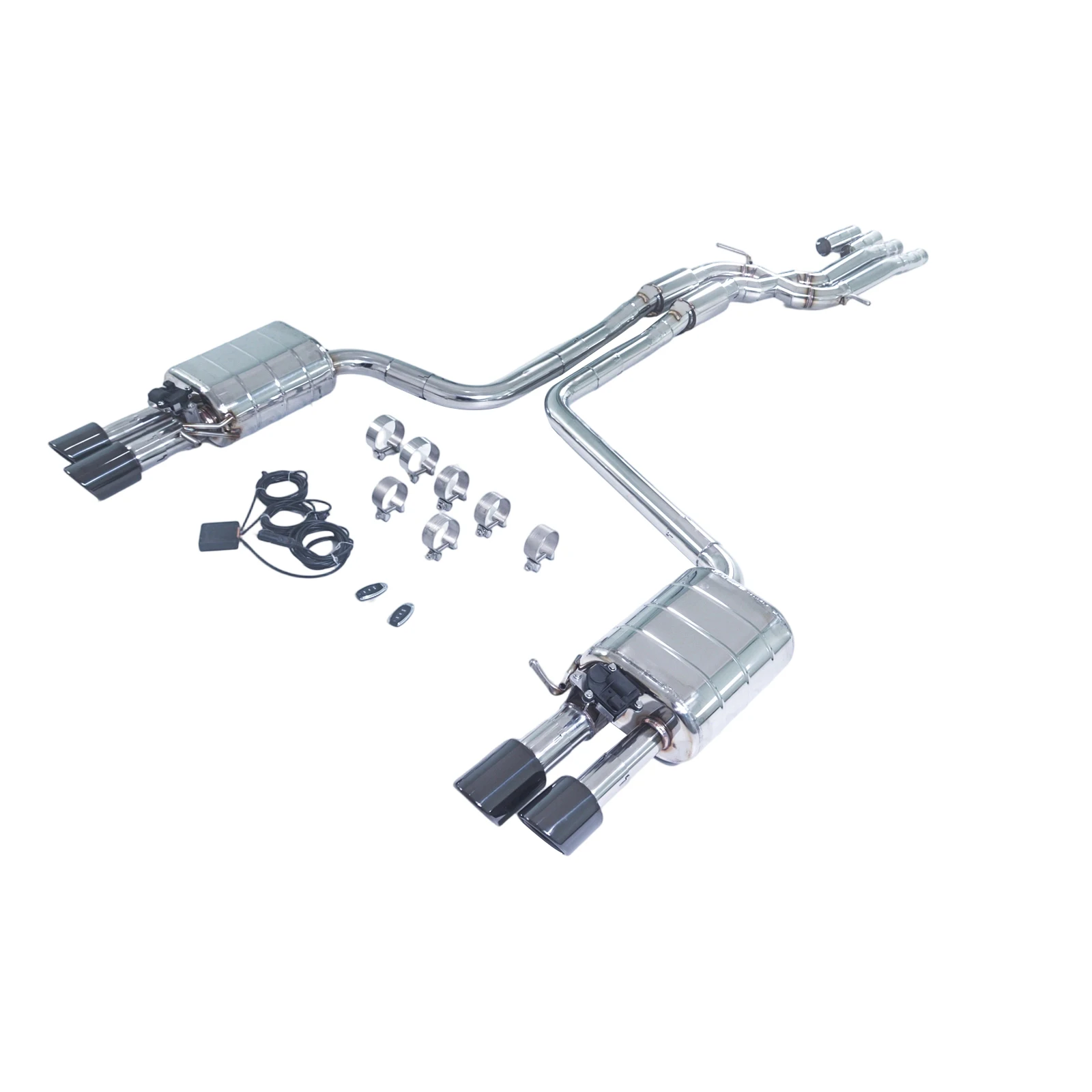 

GFC is applicable to the 3.0T 2.8L c7 304 stainless steel Catback with valve exhaust system of Audi A7 A6 from 2012 to 2018
