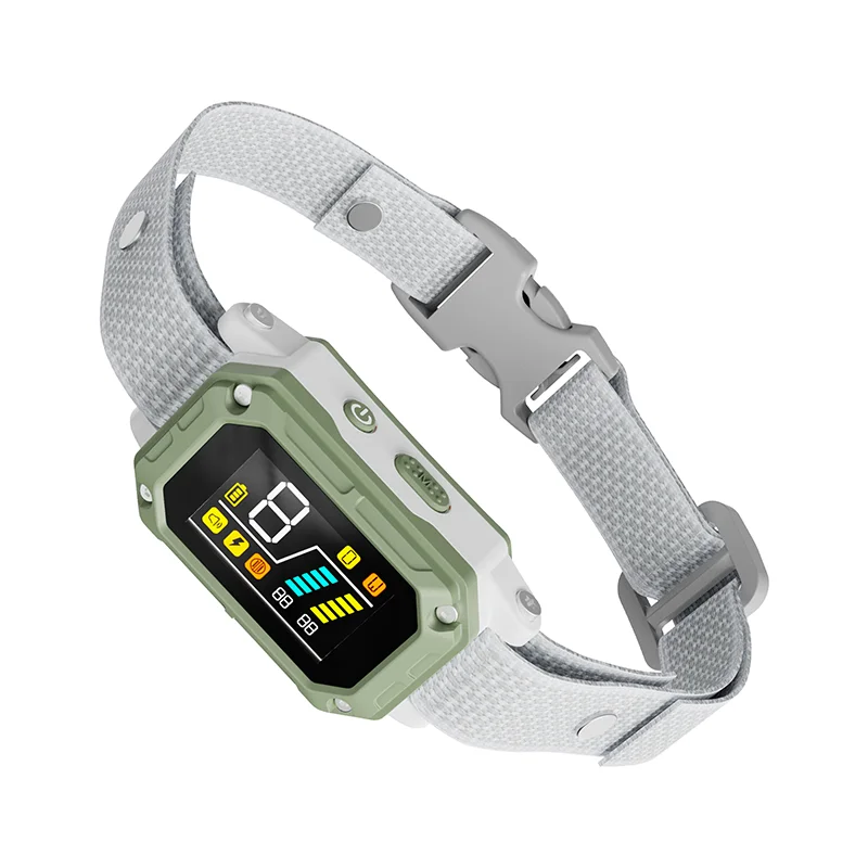 

Automatic Pet Stop Barking Collar AI Intelligent Recognition Training Supplies Colour Screen Electronic Collar Dog Training