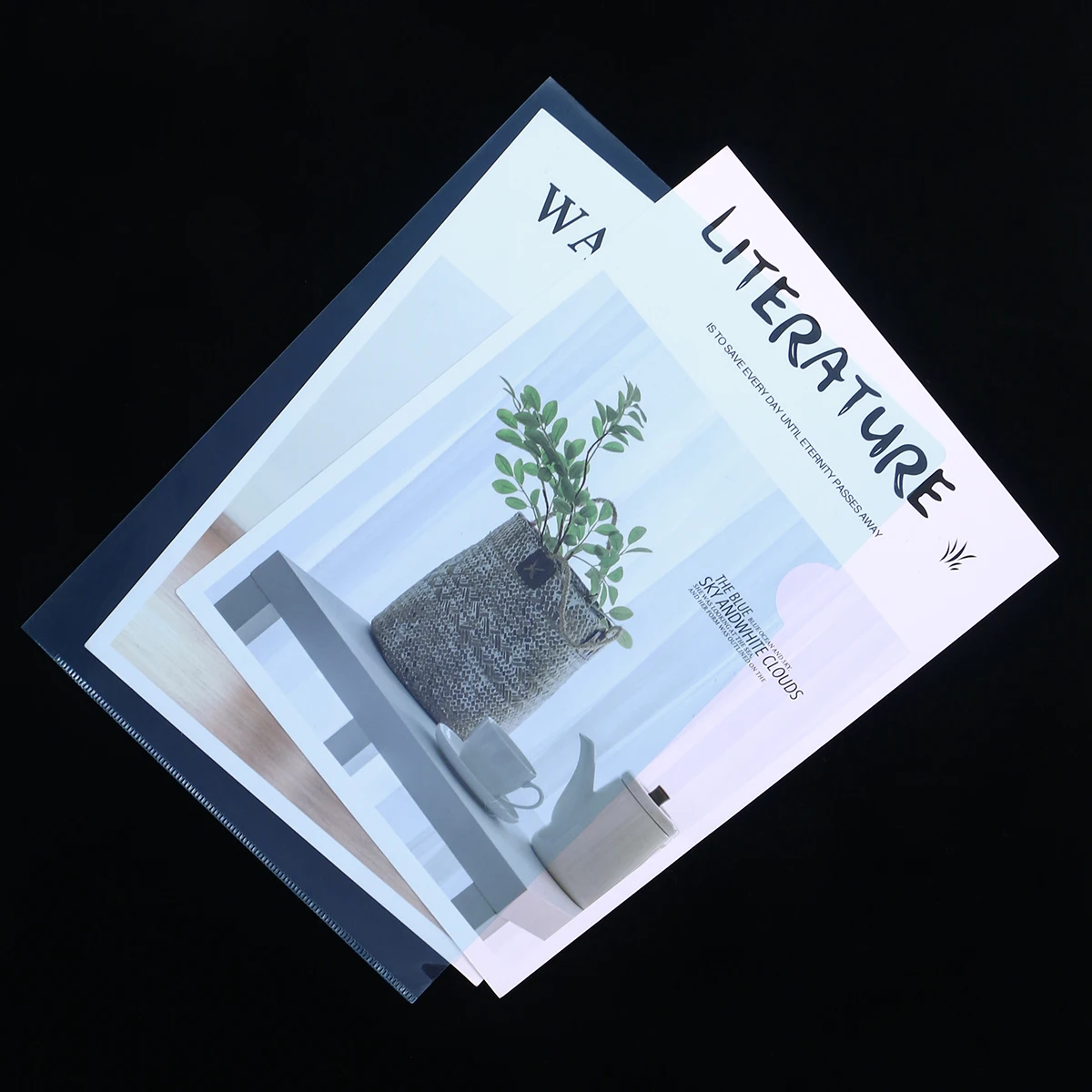 

20 A4 Transparent File Folders Clear Scalable Storage for Documents Plastic L Shape Easy Open Dust Proof ganizing