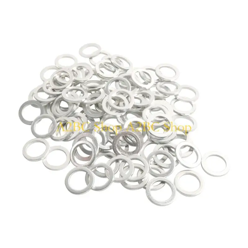 

A2BC 50Pcs Engine Oil Drain Plug Gasket Aluminum Washers Rings 21513-23001
