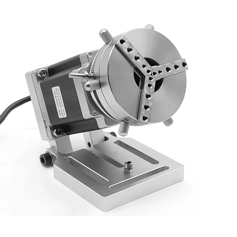 Ring Jewelry Rotary Axis With Spring Clamp Jig For CNC Router Fiber Laser Carving Marking Engraving Machine Use