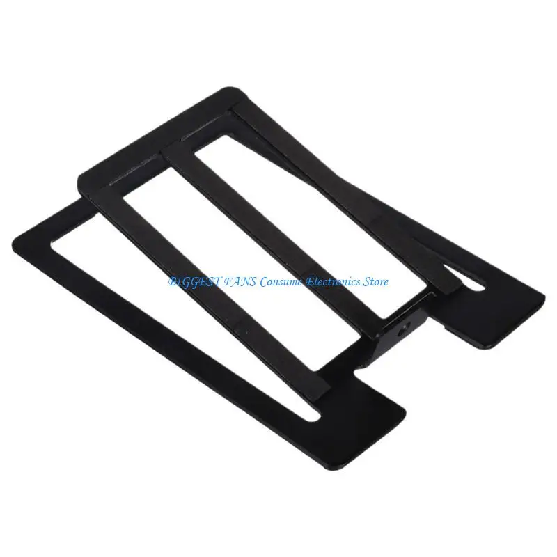 Sturdy Metal Desktop Speaker Stand 15 Degree Tilt Enhances Auditory Positioning