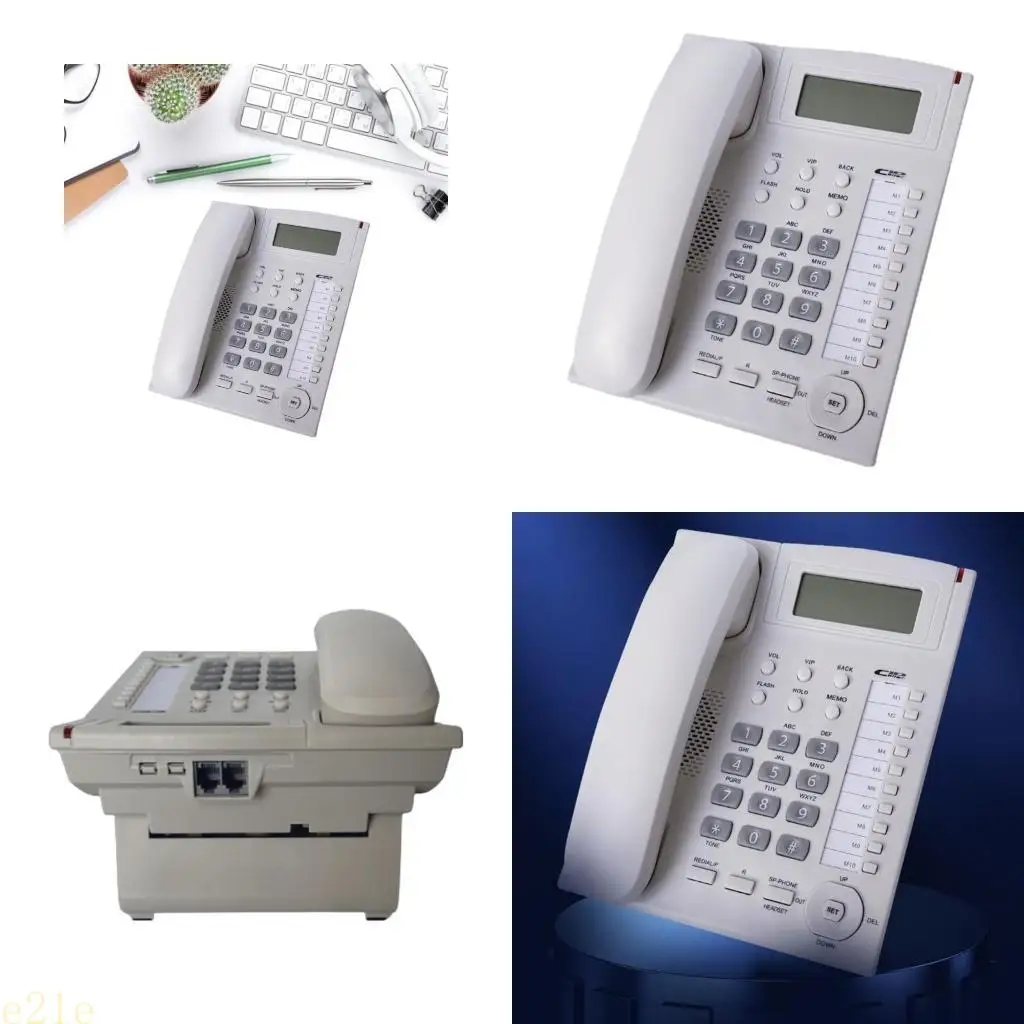E21E Landline Phones Big Button Landline Telephone for Office Hotel Home Bathroom