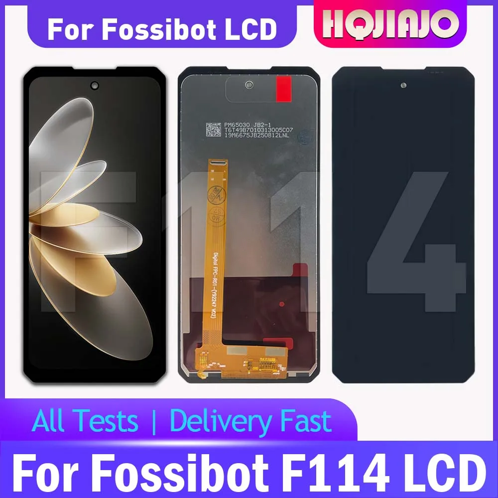 6.67'' IPS LCD For Fossibot F114 Display Touch Screen Digitizer Assembly Replacement f114 repair Parts 100% Tested