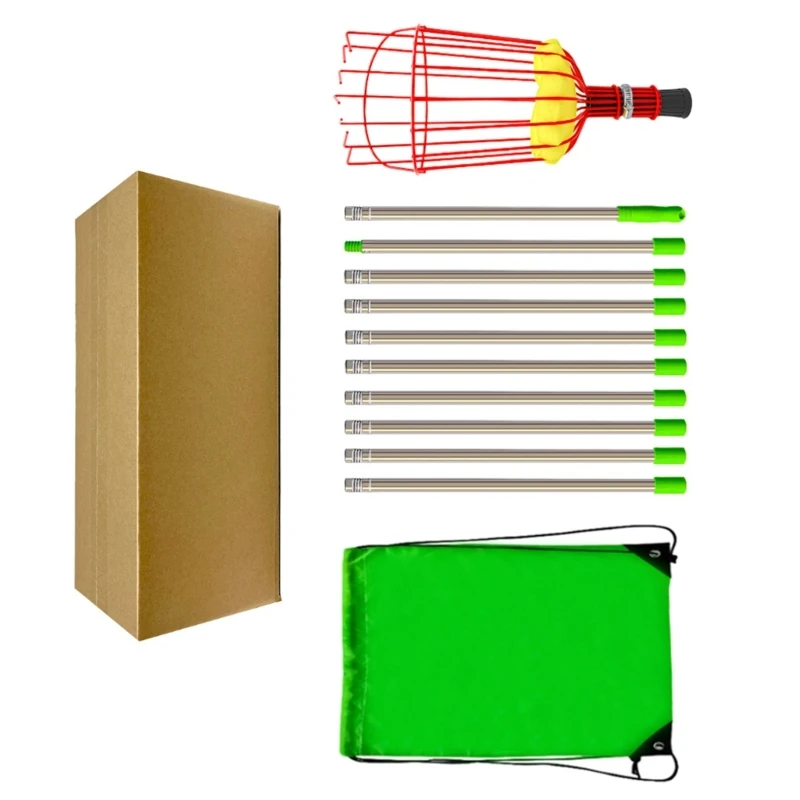 

Durable Telescoping Fruit Harvester Tool Sturdy Fruit Catcher For Home Orchards