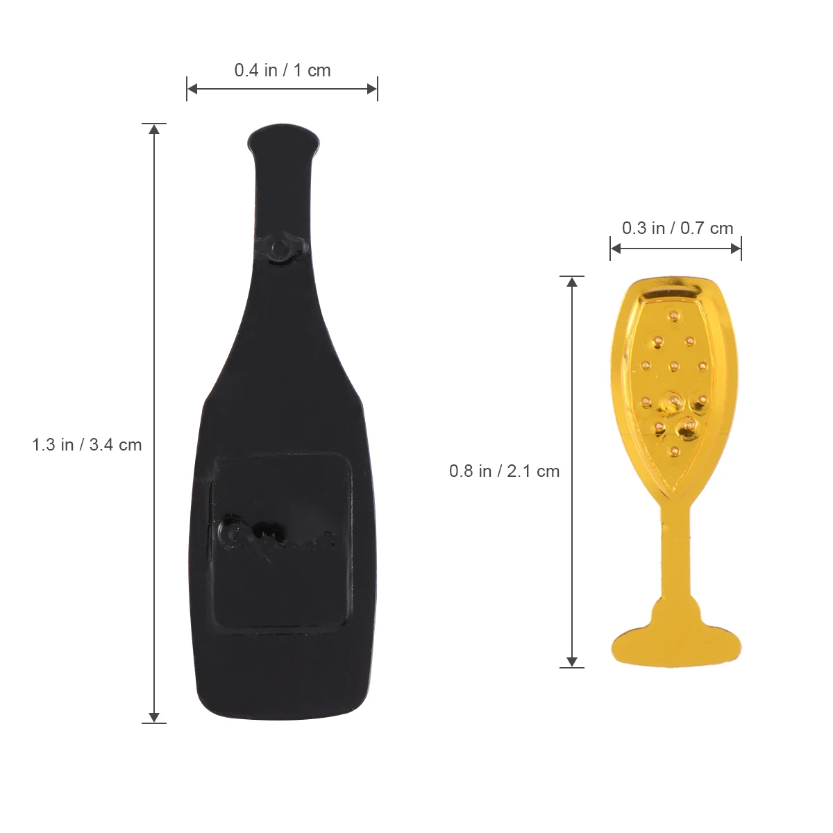 

Table Confetti for Holiday Christmas New Year Party Table Decor Celebration Confetti Decorations ( Glass and Bottle)