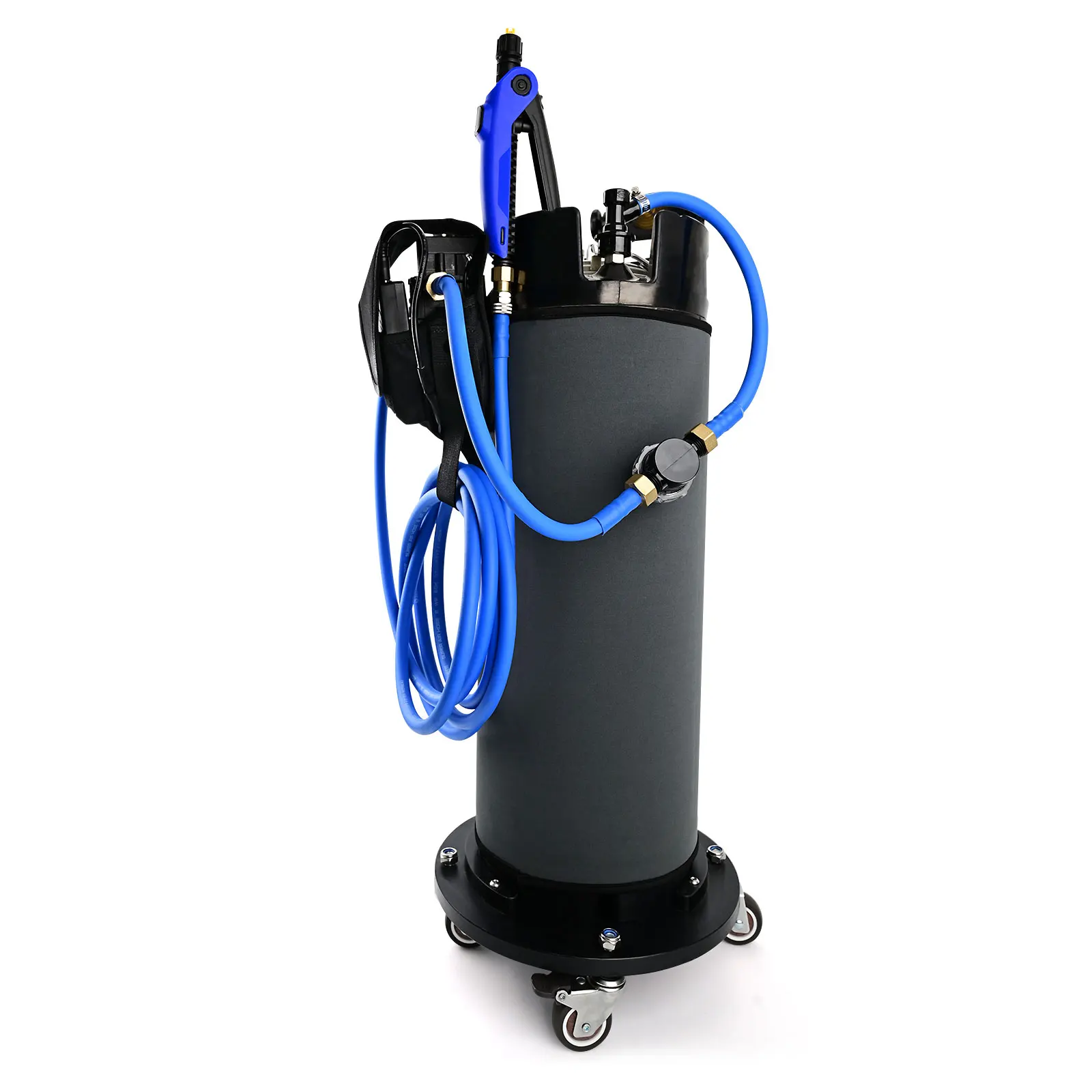 

FOSHIO 9.5L / 19L Car Tinting Keg with Electric Power Pump & Movable Locking Wheel Storage Base Car Wash Water Pressure Tank