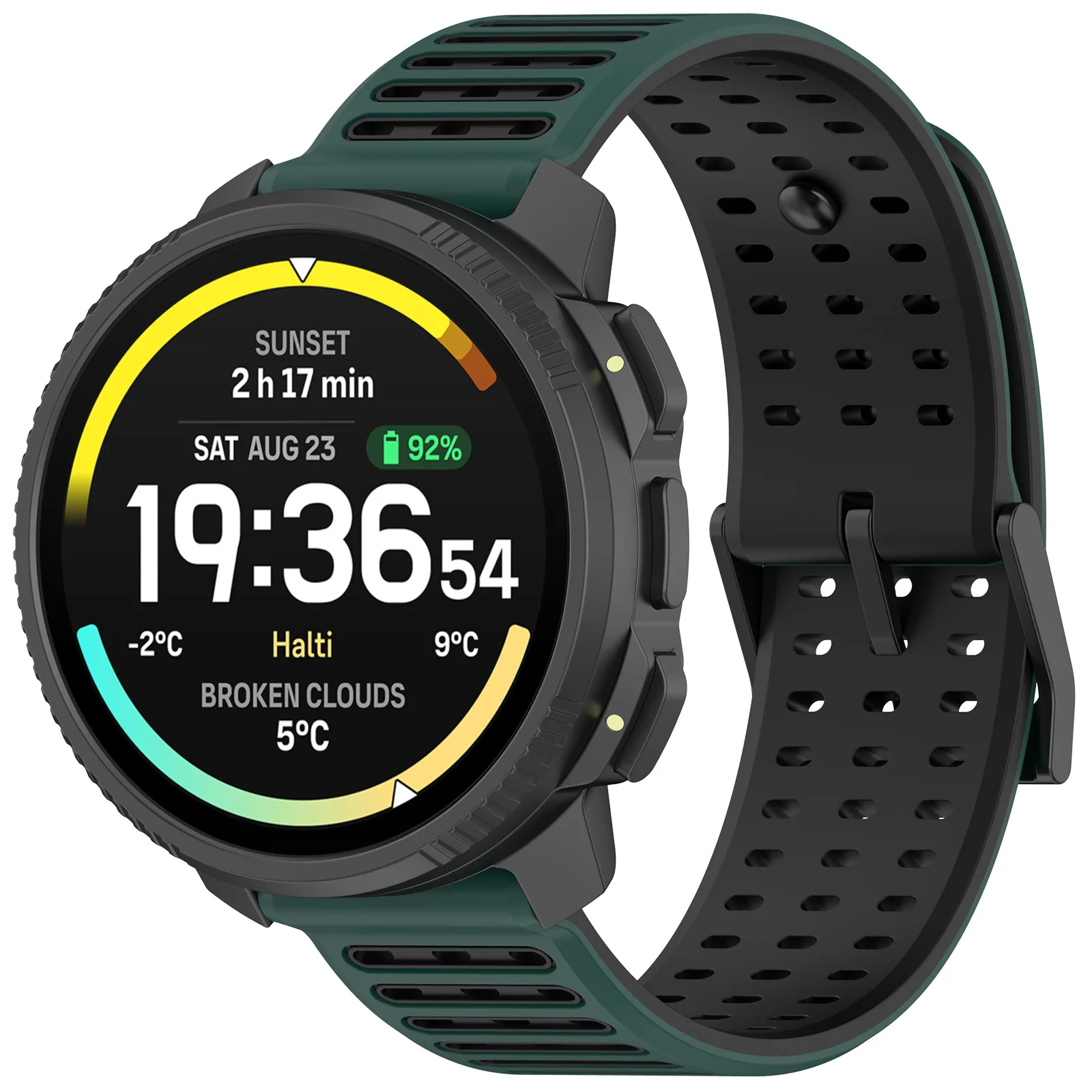 Silikon-Uhrenarmband 22 mm für Suunto Vertical 2/RACE 2 S/Run/Ocean Ersatzband für Suunto 5 9 Peak Pro Armband – Detail 20