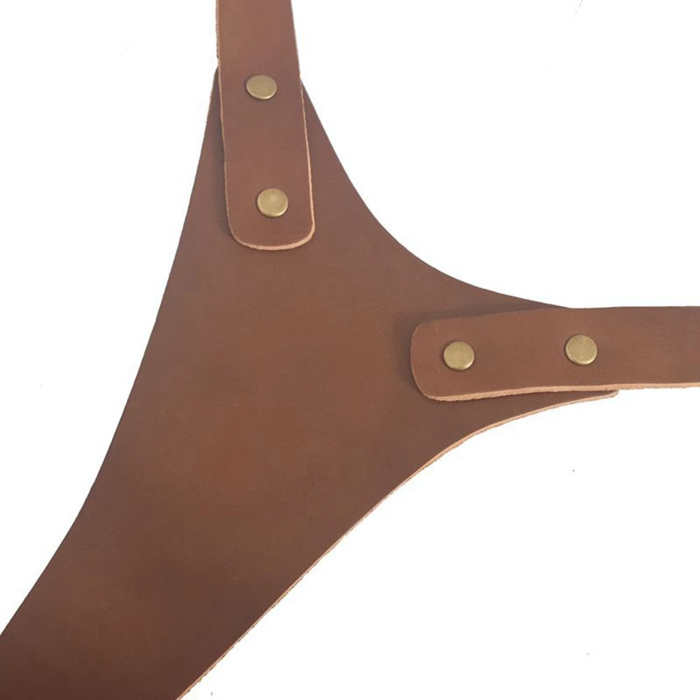 

(BOFF) Кожаный двойной плечевой ремень для камеры, кожаный ремень-шлейка для фотооборудования для DSLR/SLR камер (коричневый)