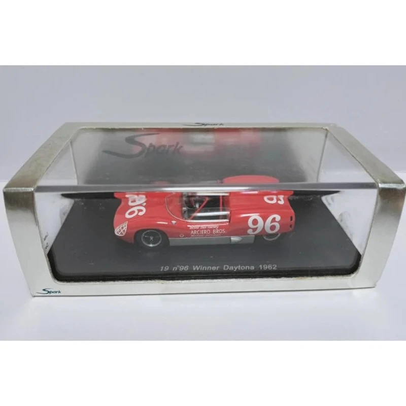 

Spark 1/43 19 Winner Daytona 1962 Resin Simulation Car Model Static Collection Decorated Holiday Gifts Toys