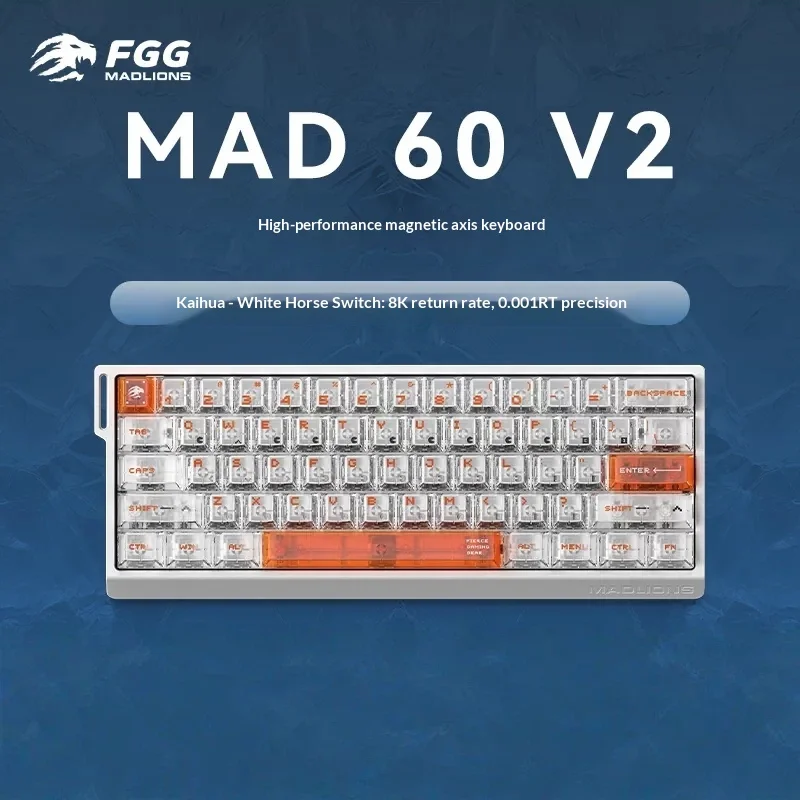 Mad Catz Mad60 Mad68 Mad68 Pro Magnetic Switch Mechanical Keyboard 61 68 Keys Smooth Hand Feeling For Esports Gaming Office