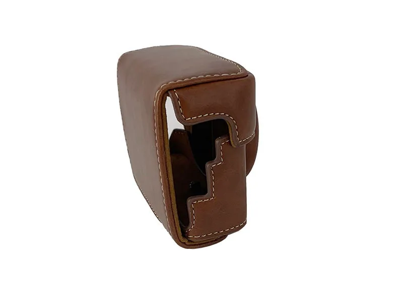 Funda de cuero PU para cámara de vídeo, Protector de cuerpo para Sony ZV-1 ZV1 Vlog Mini, carcasa protectora con Base de medio cuerpo