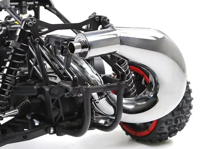 Tubo de escape de grande deslocamento de silenciador de aço inoxidável para 1/5 ROFUN HPI BAJA 5B