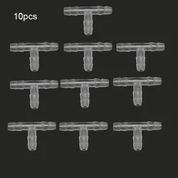10pcs/lot 4mm Plastic Aquarium Fish Tank Air Pump Connector T Shaped Connector Control Valve Air Pipe Tube Accessories
