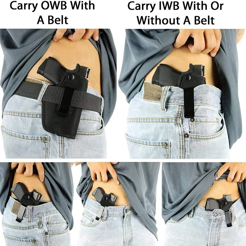 Holster Right Left OWB IWB Universal for Inside Concealed Carry Holster for G17 19 23 25 26 27 29 30 32 33 38 42 43 S&W M&P view 4