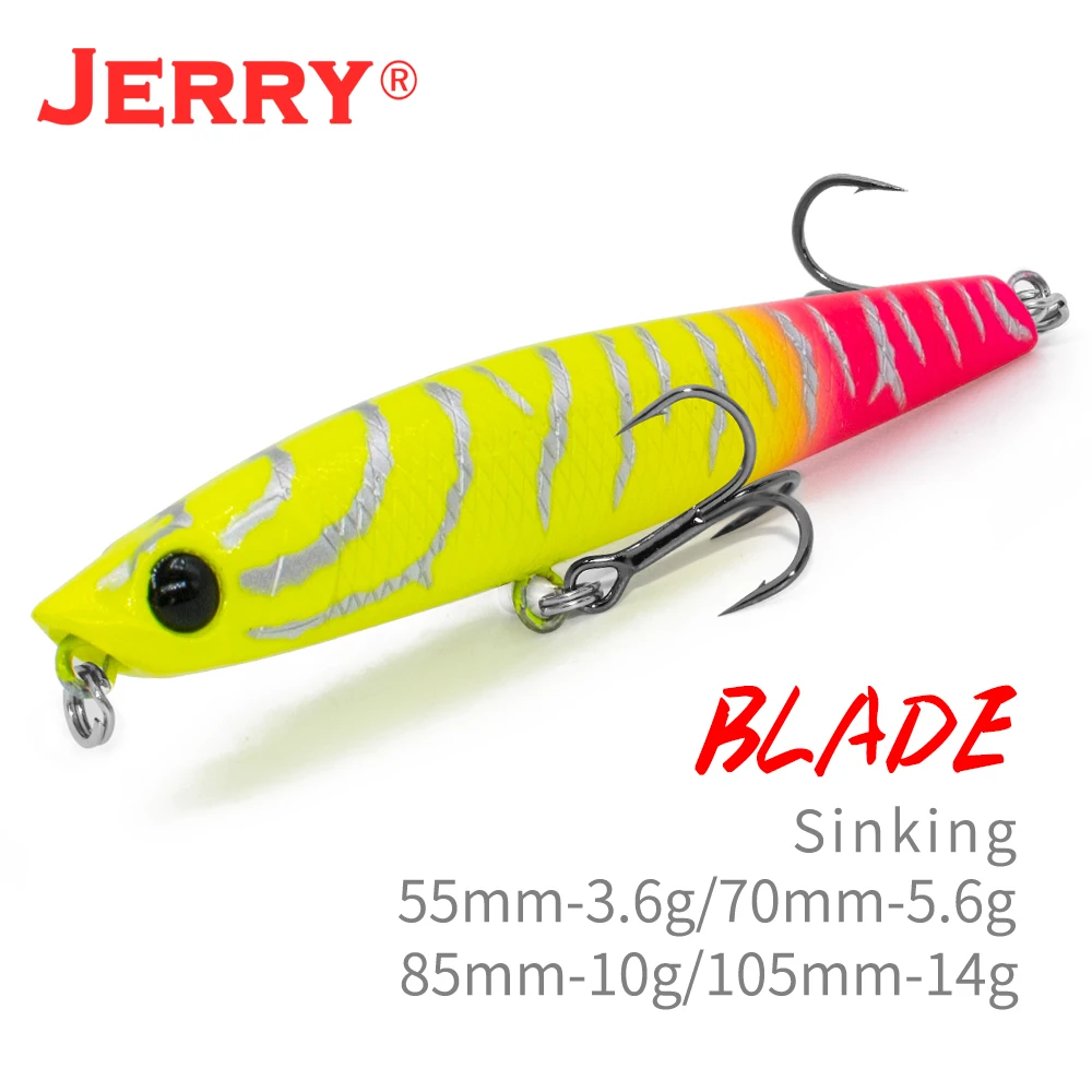 Jerry Blade Sinking  Hot 85mm 105mm Fishing Tackle Pencil Lure Pesca Saltwater Freshwater Hard Bait Deep Diving  Artificial Bait