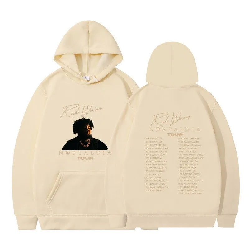 Famous Rapper Rod Wave Hoodie Street Style Y2K Men's and Women's Hoodie Harajuku Casual Pullover with Plush Trendy Printed Hoodi