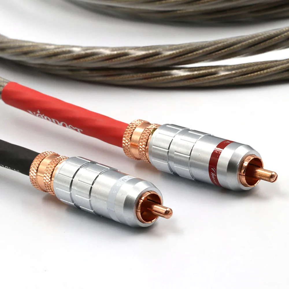 Preffair Odin 2 OCC Copper Silver Plated RCA Interconnect Cable RCA to RCA Audio Cable Analogue Cable phono Cable For CD AMP