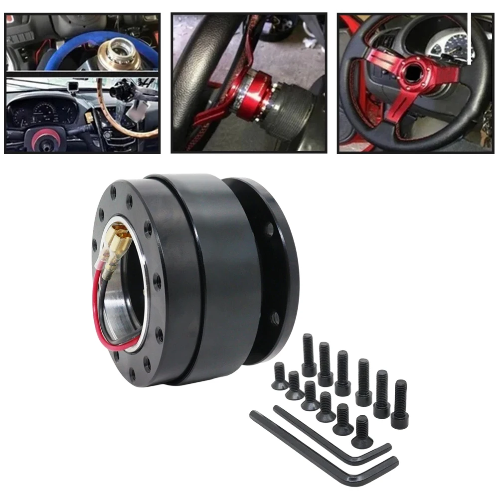 Size As Show Quick Release Hub Customization Quick Release Hub 6-hole Steering Hub Electroplated Aluminum Alloy