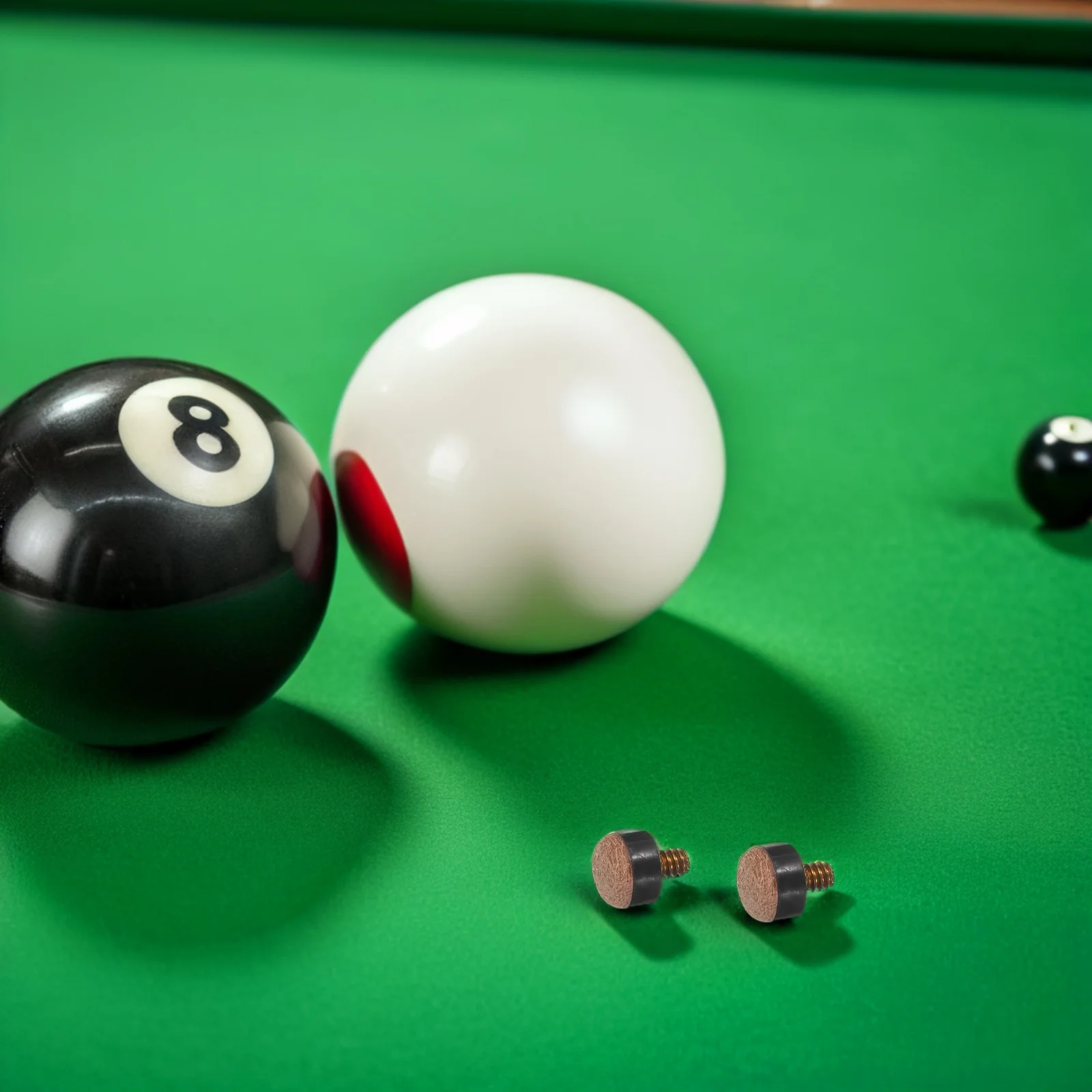 10Pcs 11mm Screw on Billiard Cue Tips Durable Threaded Design Slippage Reduction Improved Gameplay Pool Cue Ends