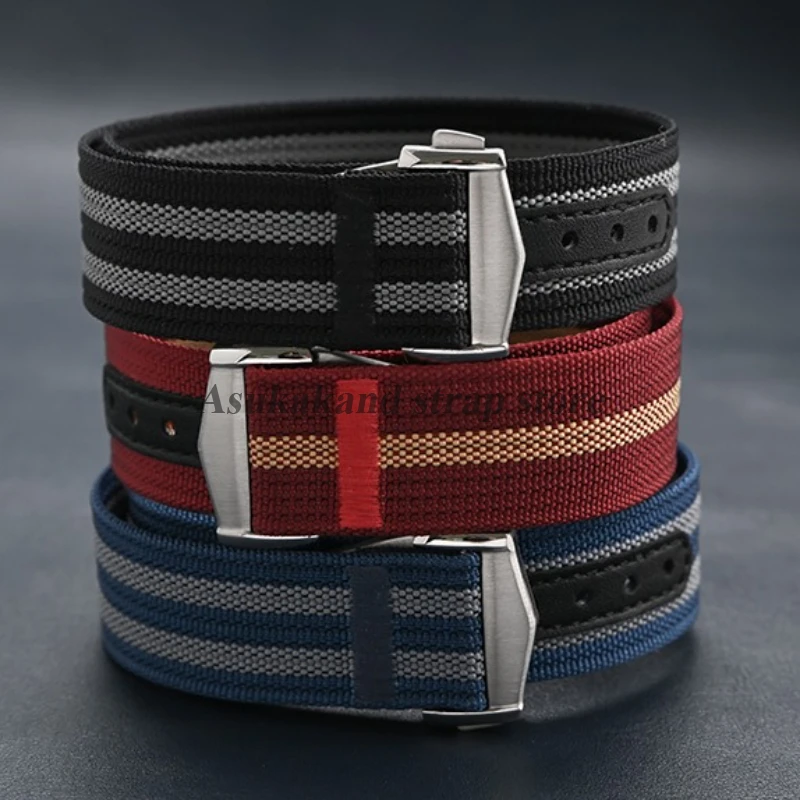 Качественный нейлоновый ремешок для часов 20 мм 22 мм для Omega для ремешков Swatch, складная пряжка, водонепроницаемый ремешок для часов, женский и мужской ремень, аксессуары