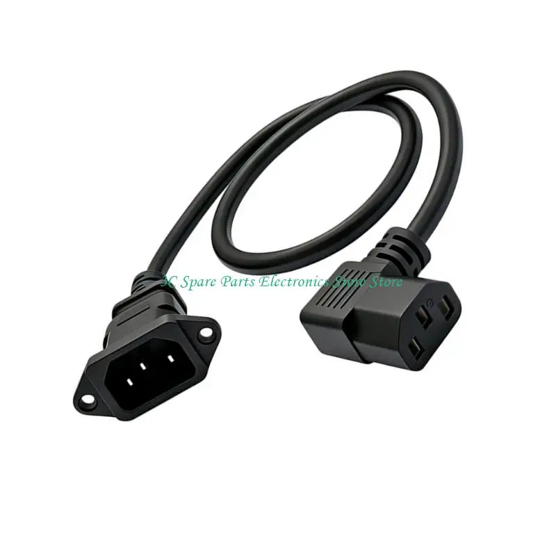 SZ Rack power extension cable with panel mount C14 inlet for Cabinet use