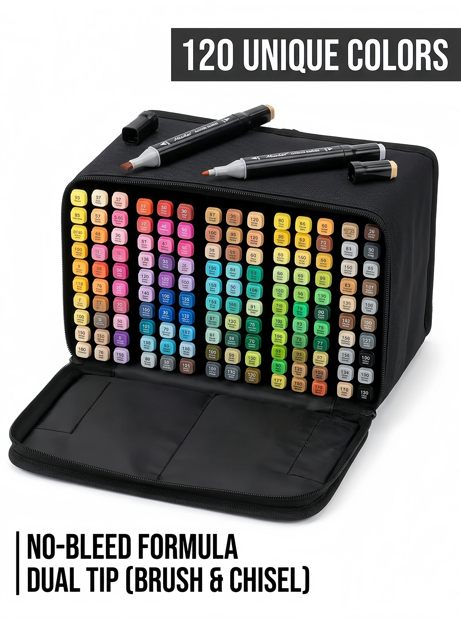 120-colors-art-marker-set-dual-tip-brush-fine-marker-pen-for-sketching-drawing-manga-illustration-school-stationery
