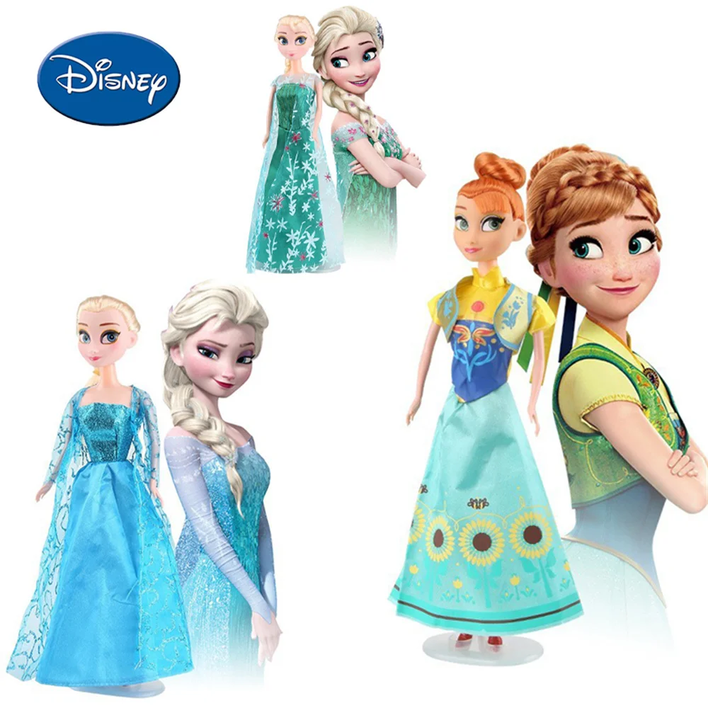 31cm Disney Frozen 2 Generation Princess Elsa Anna Toy Doll Cartoon Children's Toys Fashion Creative Dolls Kids Birthday Gift