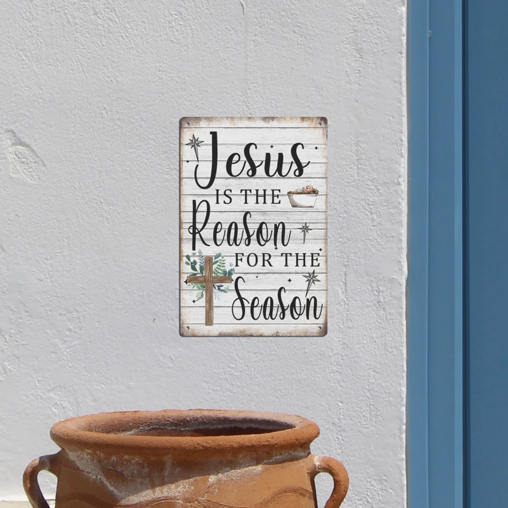 Putuo Decoration 1 Vintage Metal Sign, Seasonal Reasons, Wall Art Decoration, Suitable for Home, Backyard, Living Room, Office, Church, 19.81 X 29.97 cm