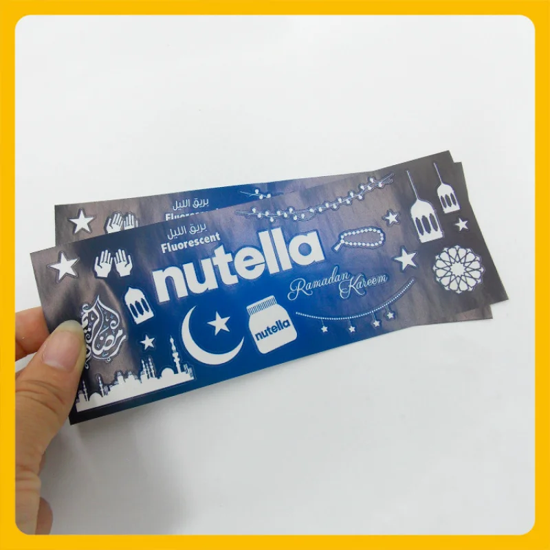 Custom. Anime Luminous Label Laser Adhesive Sticker Glow Sticker Transparent Adhesive Sticker PVC Cartoon Sealing Paste