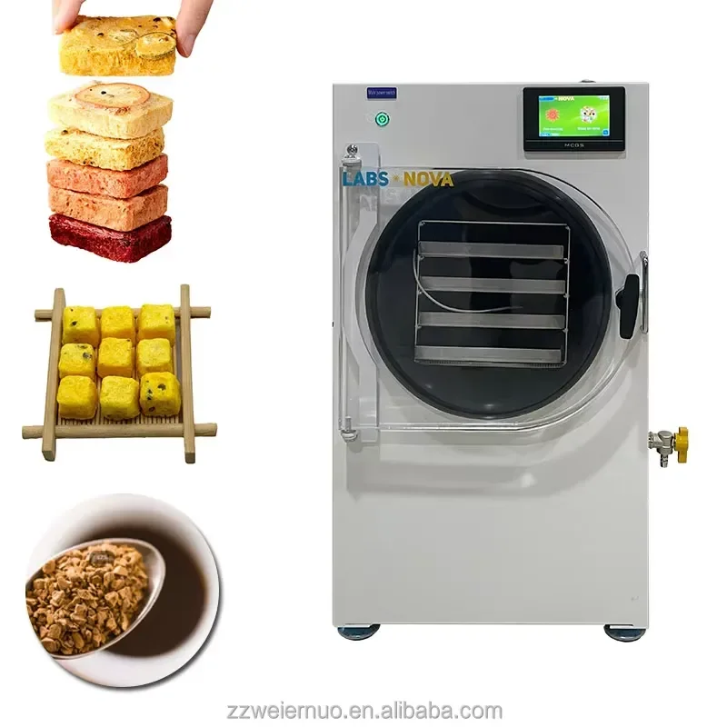 6kg 24h Industrial Vacuum Freeze Dryer Machine for Fruit Candy Milk Low Energy Consumption Commercial Food Dehydrator
