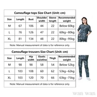 Dog Grooming Work Clothes Pet Shop Uniforms Pet Groomer Smock Camouflage Short Sleeve Top Waterproof Apron Anti Hair Pants 6