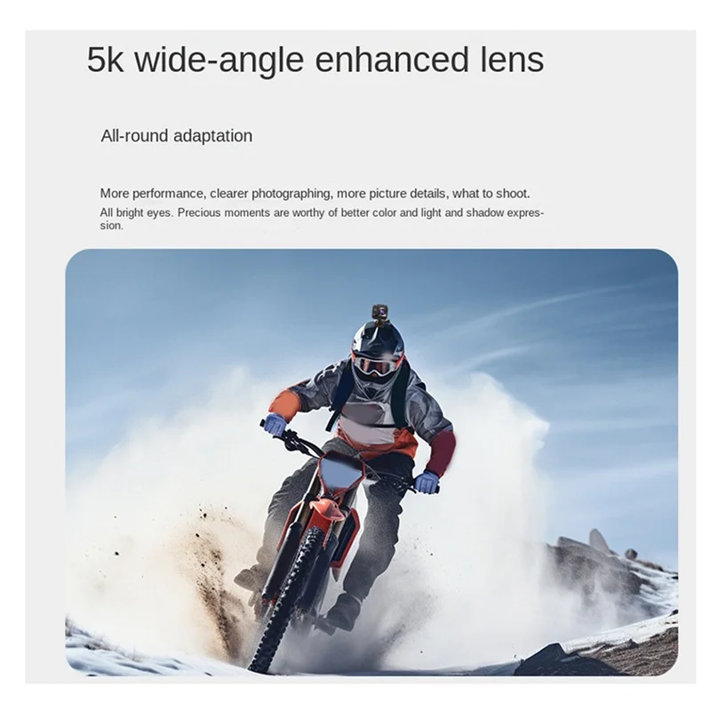 

5K 30FPS HD Portable Mini Action Camera With Wifi 1.54-Inch Screen 160° Wide-Angle Action Video Recorder LP68 Waterproof