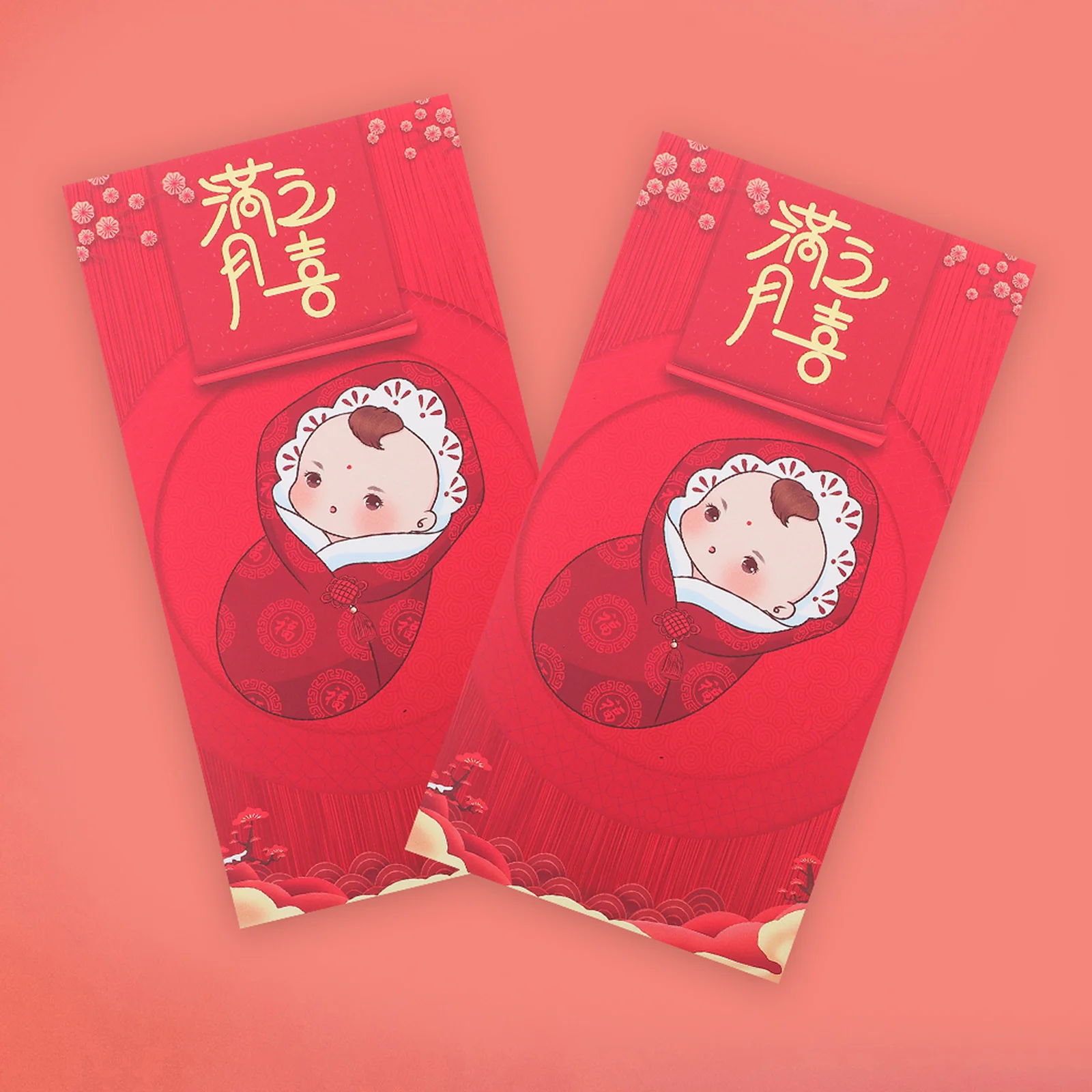 

30 pcs Red Envelopes Baby Full Moon Birthday Packet Kids Gifts Christmas Paper Present Money Bag Festive Boy Stylish Art