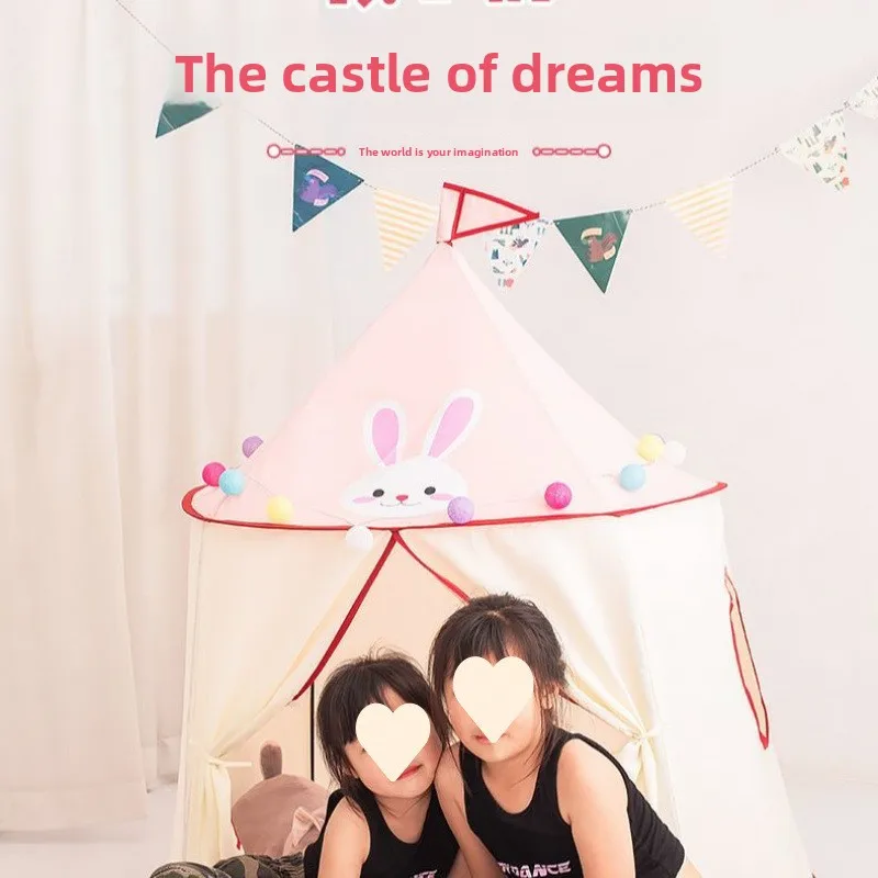 خيمة أطفال للأطفال في الأماكن المغلقة، ألعاب أطفال على شكل قلعة للفتيات، منزل أميرات قابل للطي