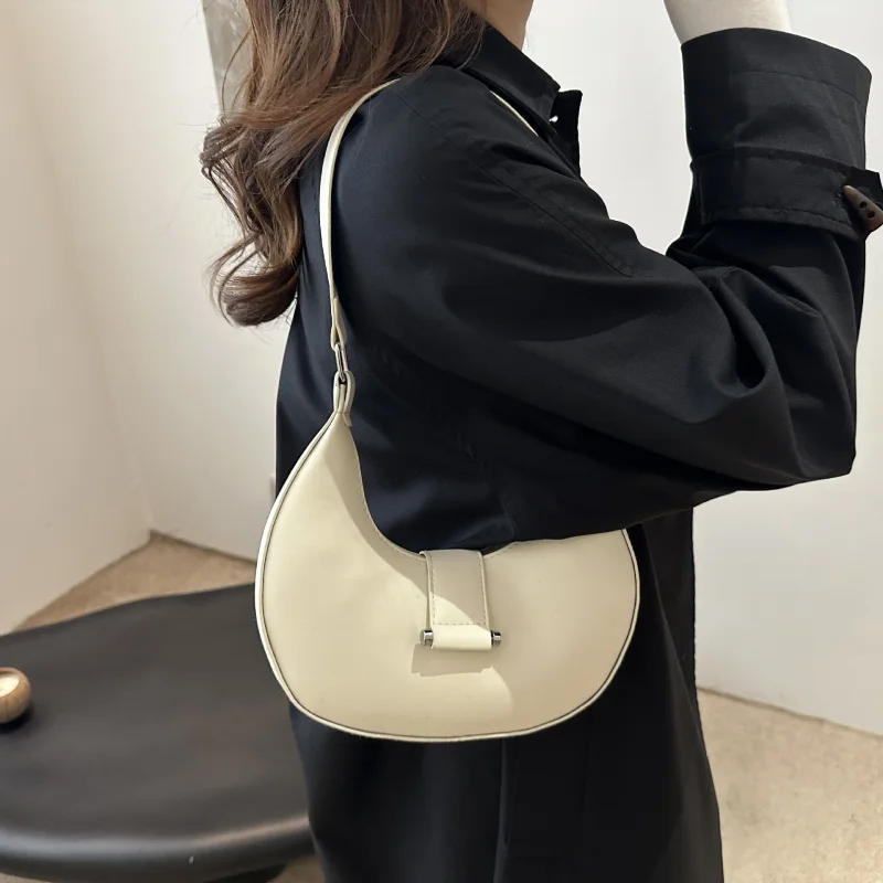 

Новое поступление, женская сумка в форме полумесяца, высококачественная универсальная сумка на плечо подмышками для модного повседневного офиса