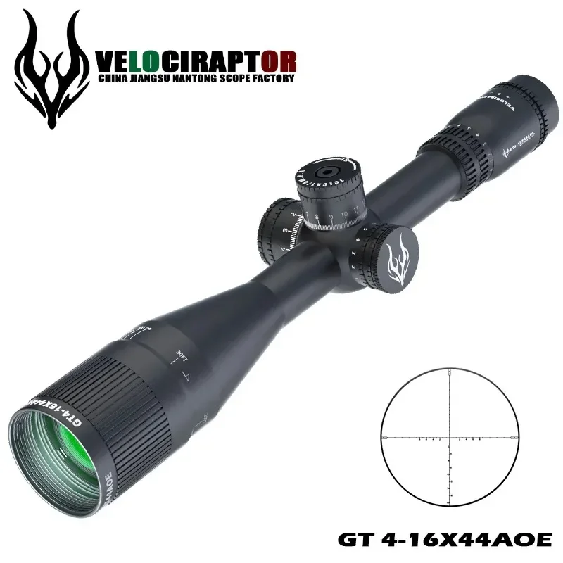 

Velociraptor GT4-16X44AOE Outdoor HD red-green Illumination riflescope sight with 20mm scope mount