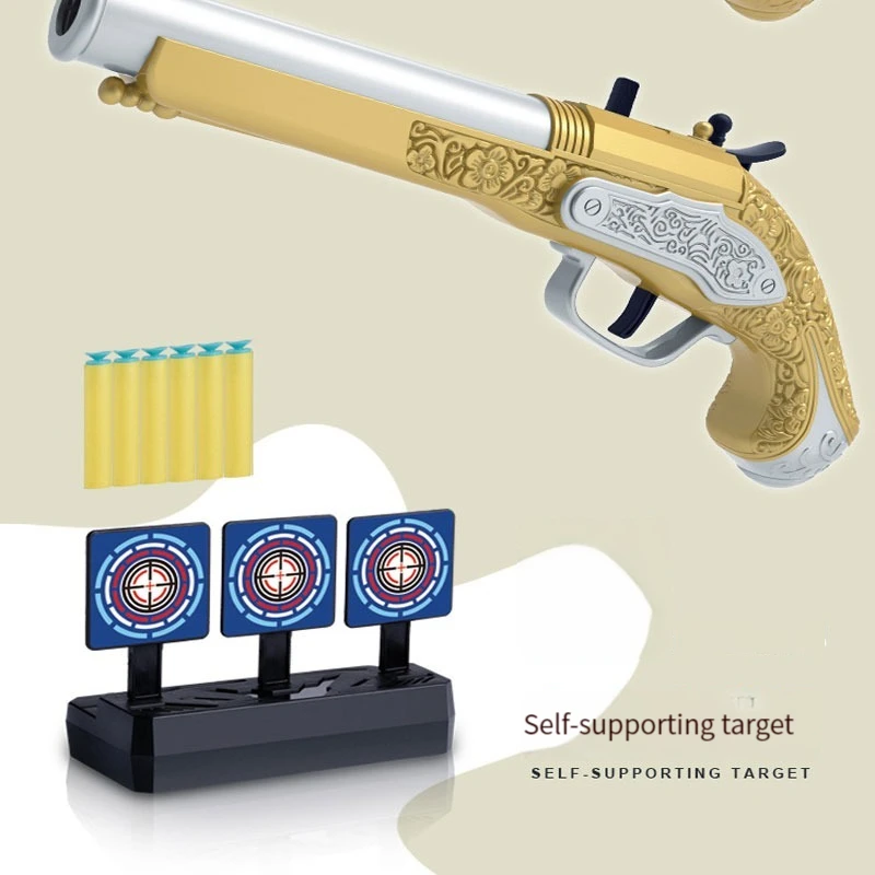 Piratengeweren Speelgoed Soft Bullet Manual Toy Gun Gun Pistol Dart Blaster Launcher Foam Shooting Model Voor Kinderen Kid Boys Verjaardagscadeaus