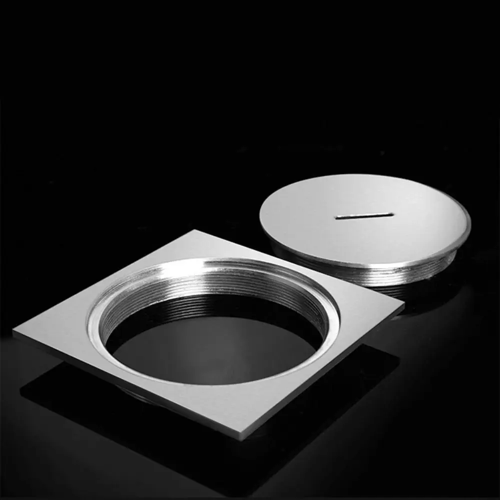 

Прочные напольные сливы из нержавеющей стали с защитой от запаха и ржавчины, квадратный слив для душа, плиточная вставка, водонепроницаемый дренаж для ванной комнаты, кухня