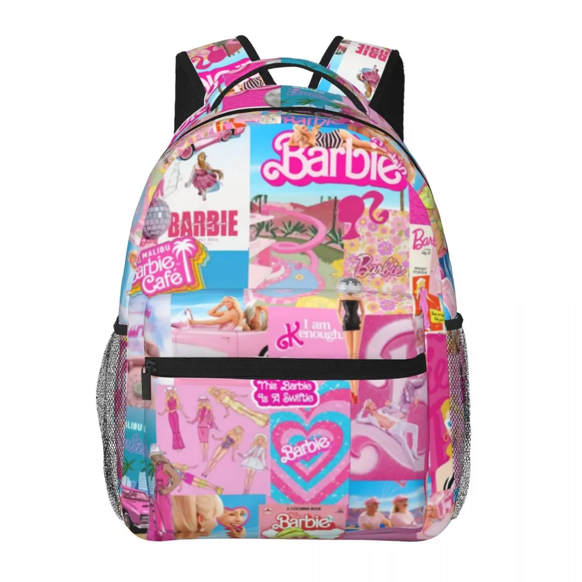 Barbie New Fashionable Pattern School Bag Print Lightweight Backpack 17inch