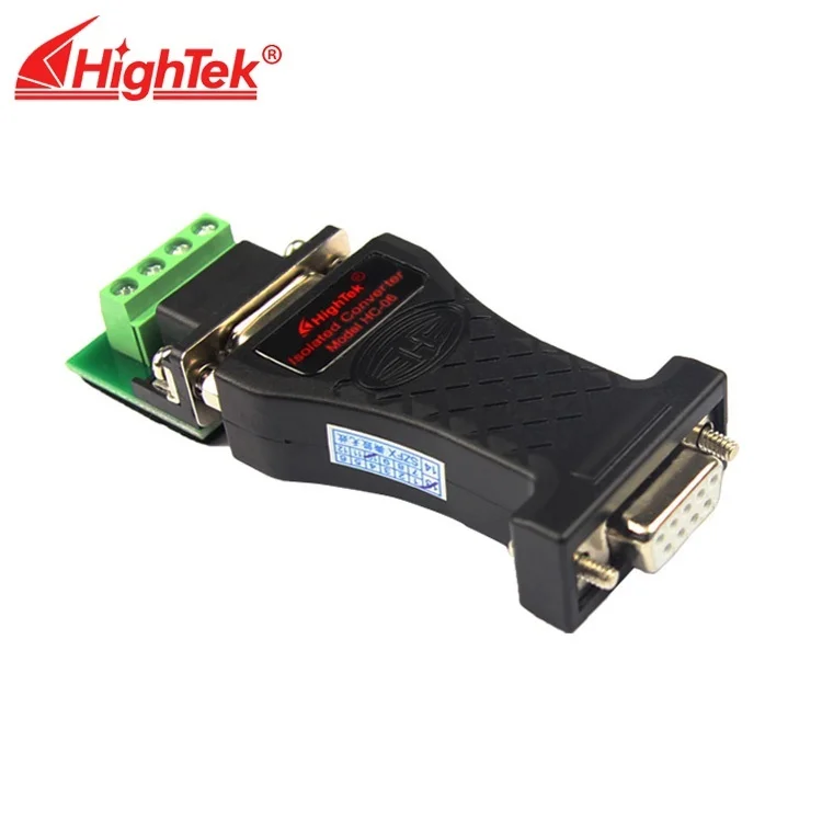 HighTek HC-06 Industrial grade Passive Lightning Protection Optoelectronic Isolation RS232 to RS485 Bidirectional Converter