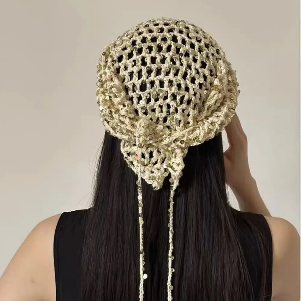 lenco-de-cabeca-moderno-com-lantejoulas-estilo-ins-trico-vazado-lenco-triangular-y2k-versatil-tipo-gorro-para-viagens-de-verao