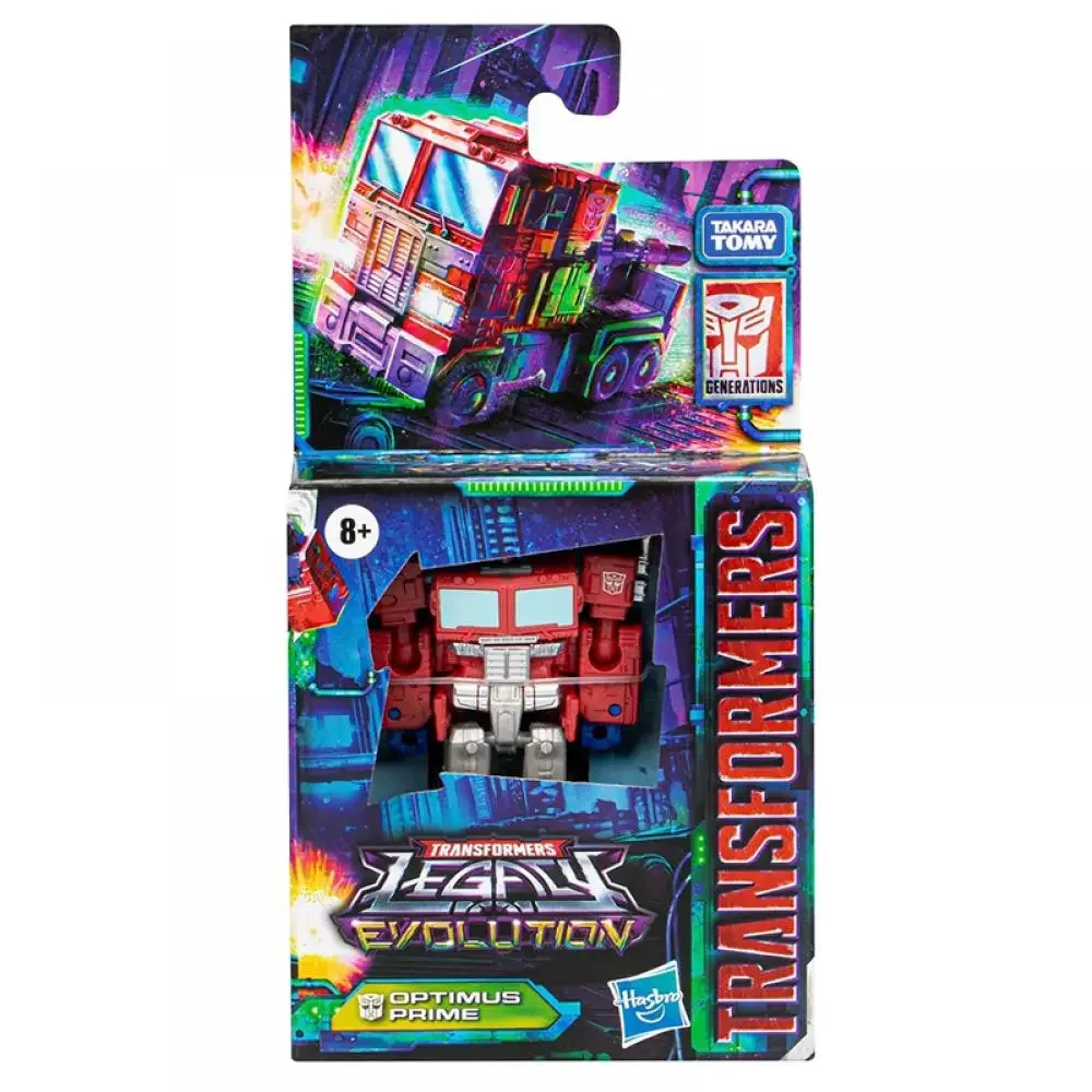 Hasbro transformadores brinquedos legado evolução núcleo classe optimus prime brinquedo figura de ação de 3.5 polegadas presente f7186