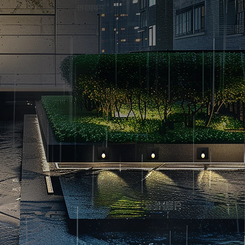 

Home Light Emitting Diode Stair Wall Light Corridor Outdoor IP65 Indoor Step Light Intelligent Automatic Stair