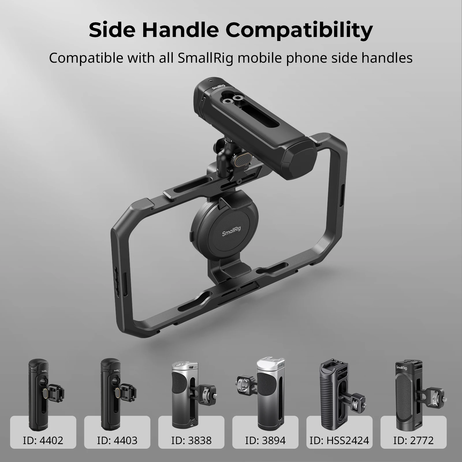 SmallRig Rotatable Quick Release Adapter for Side Handle Suit for Variety of SmallRig Handles,Add it to become Rotating Handle