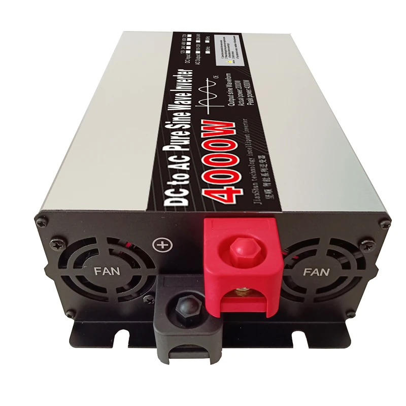 Imagem -04 - Inversor de Onda Senoidal Pura dc 12v 24v para ac 220v 110v Inversor de Energia 48v 5000w 4000w Conversor de Carro Solar Display Lcd Viagem ao ar Livre