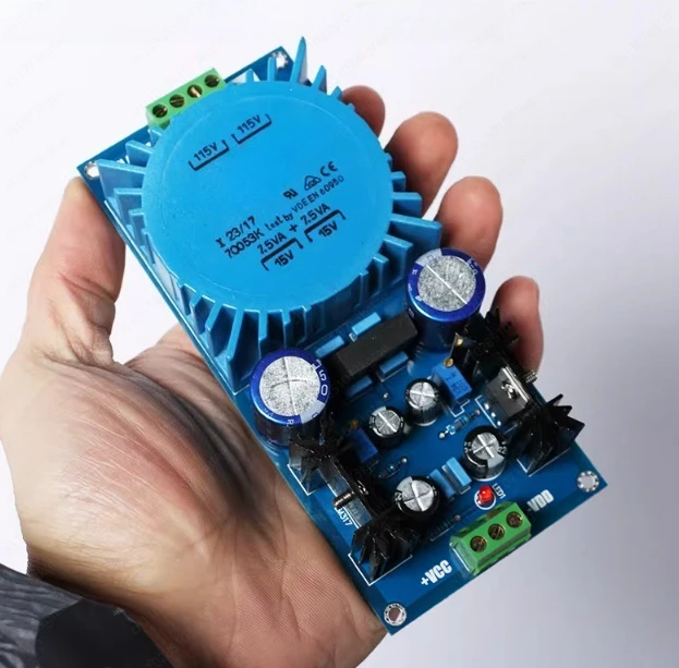 LM317/LM337 Transformer Output Adjustable Voltage Regulator Circuit Board Kit for Talema Sealed Ring