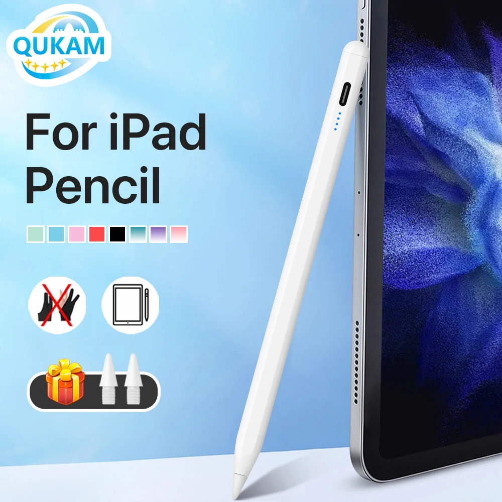 

New For Apple Pencil 2 1 Palm Rejection Power Display iPad Accessories iPad 2025 A16 M3 M2 2018 Pro 11 12.9 Air Mini Stylus Pen