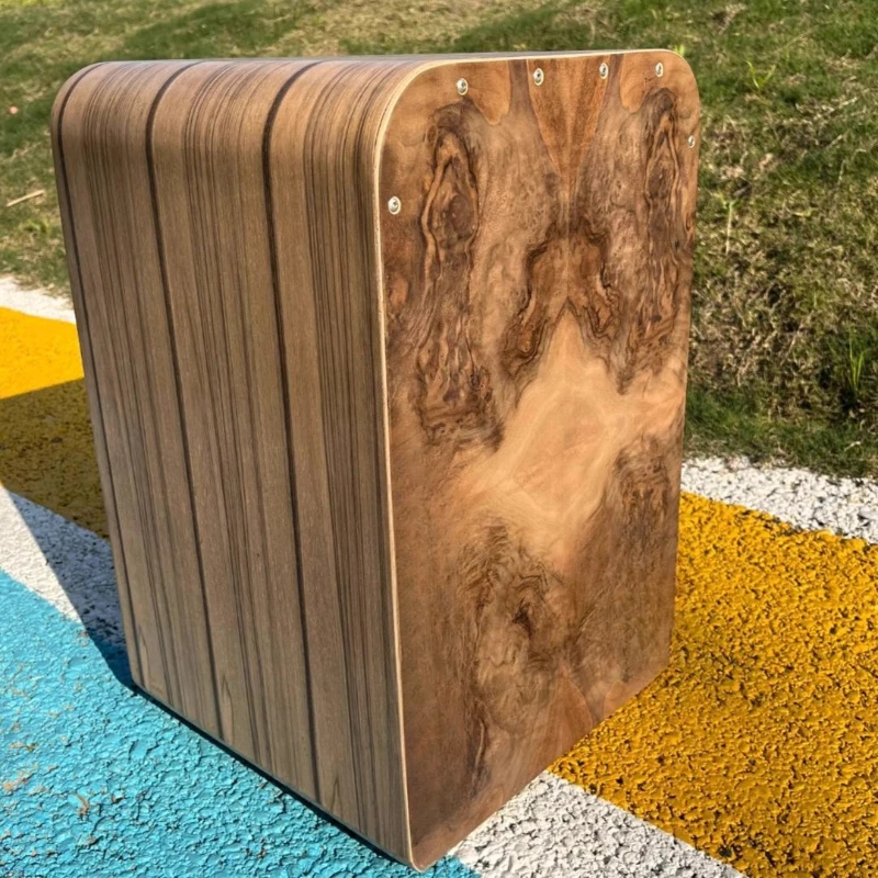 Black Walnut Tree Adult High-end Box Drum, Kahong Drum, Tambourine Wooden Box Drum