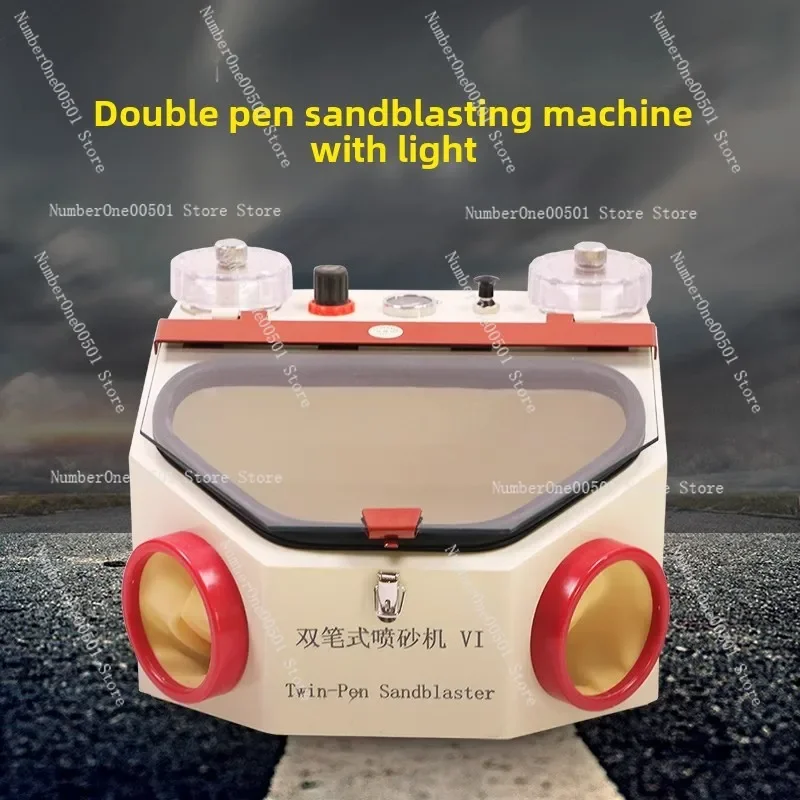 Dental Dual-Pen Sandblaster Orthodontic Aluminum Oxide Sandblasting Machine for Teeth Cleaning Surface Treatment